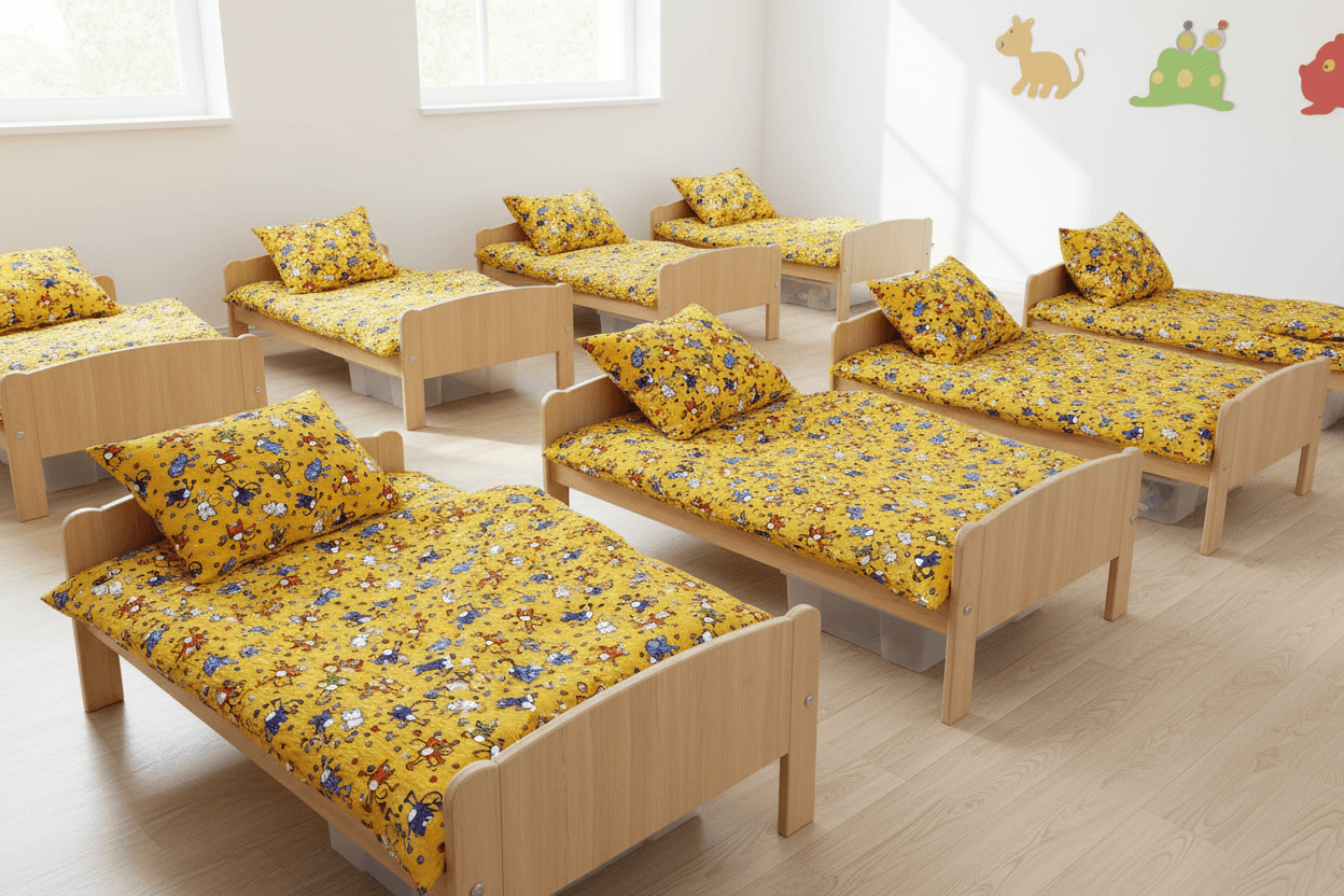 Krepové dětské povlečení do školky „Kocourek žlutý“